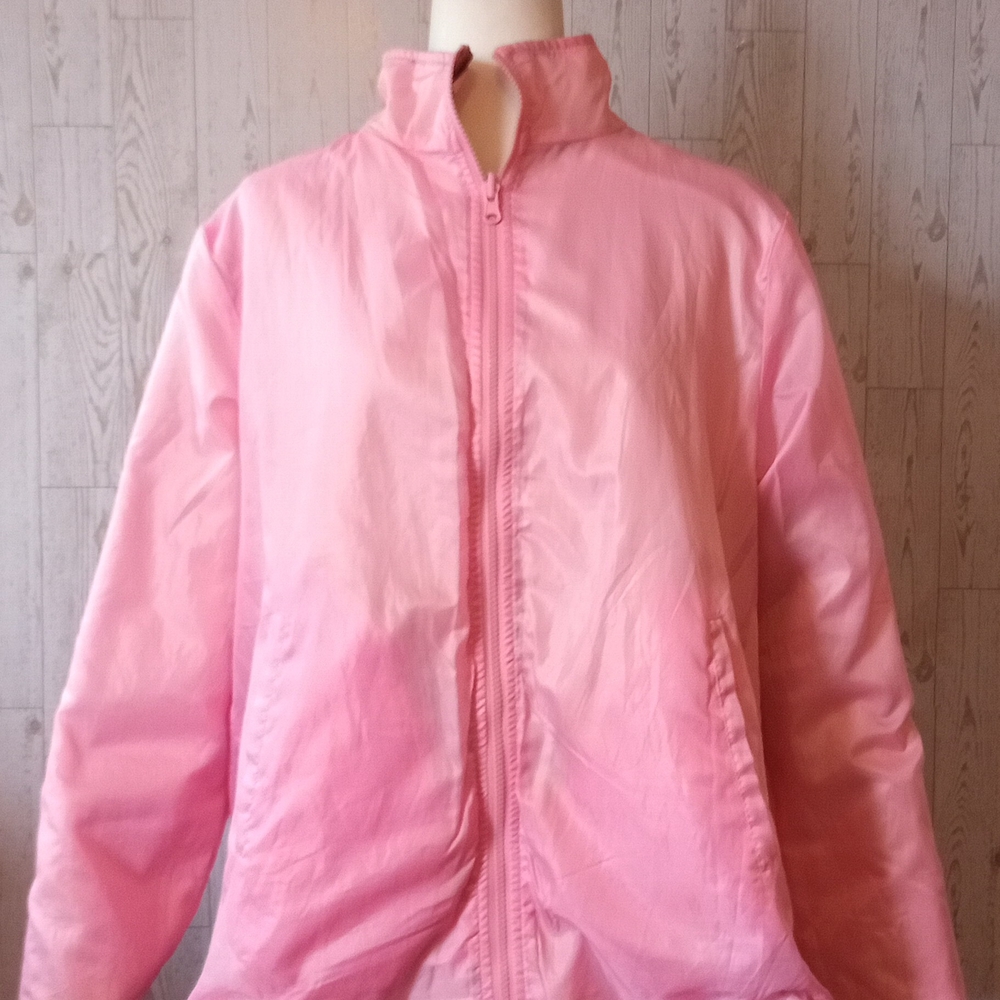 Aqua Stop Camouflage and Pink Reversible Jacket Women's Size XL